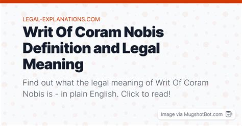 Coram legal definition of Coram .